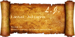 Lantai Julianna névjegykártya